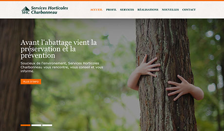 Site Web Responsive Services Horticoles Charbonneau (SHC)